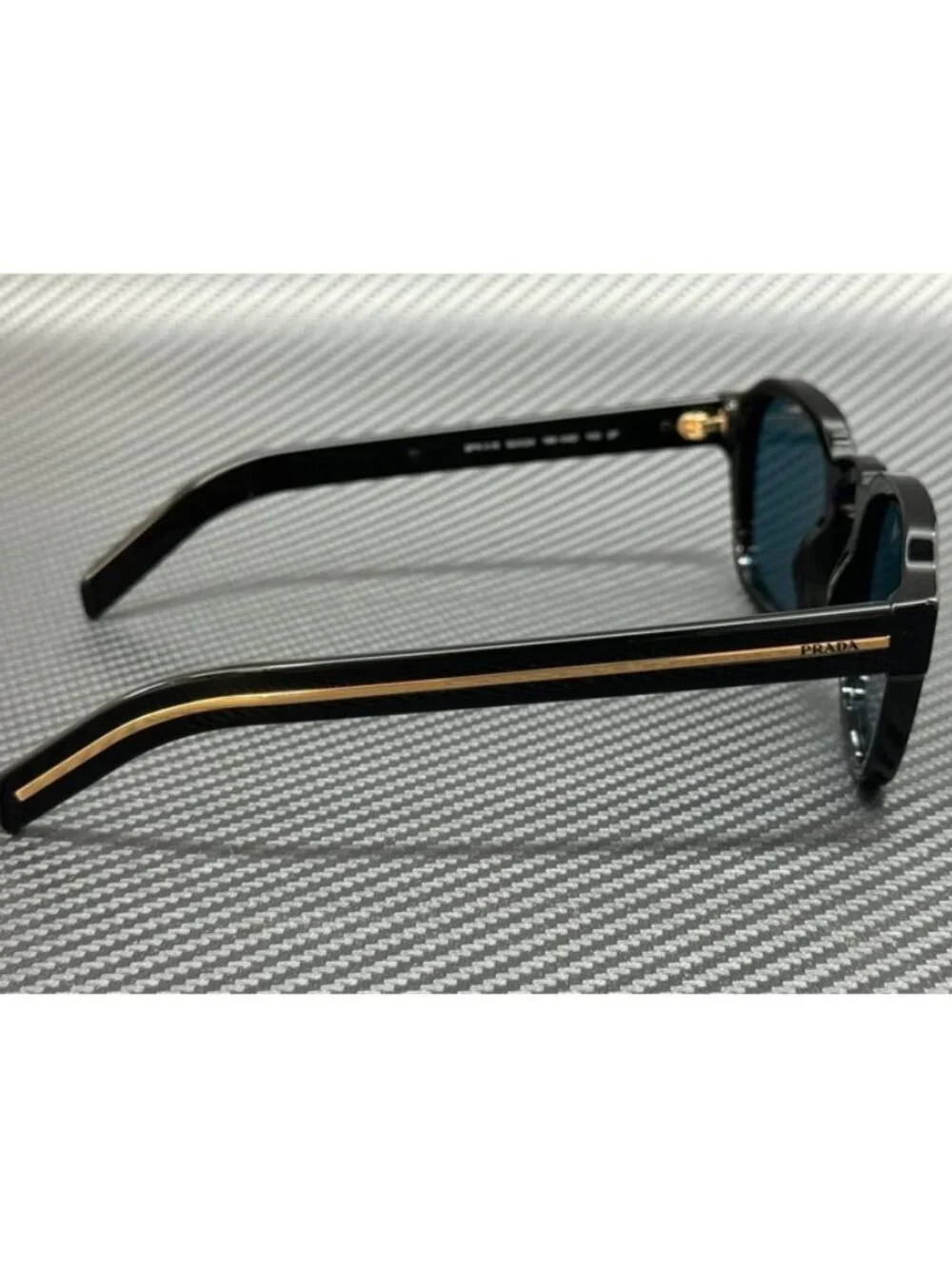 New PRADA Men Black Sunglasses 52-24-150